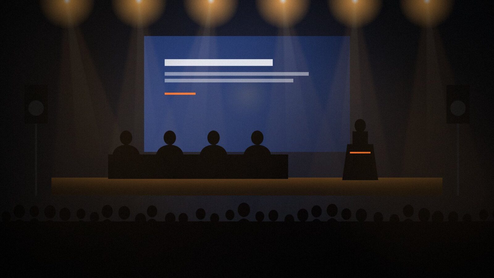 Voorbeeldfoto – congres en debat